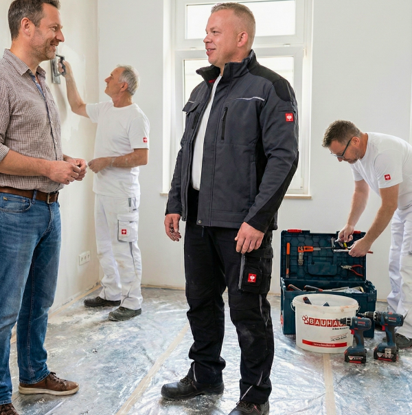 David FixHaus bei der Kundenberatung während einer Renovierung in Mannheim